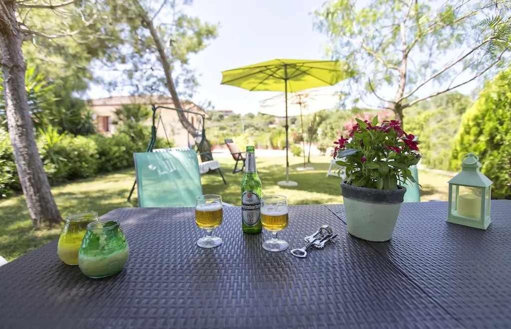 Alghero Villa Mistral per 7 persone Terrazza BBQ AC WiFi Esterno foto